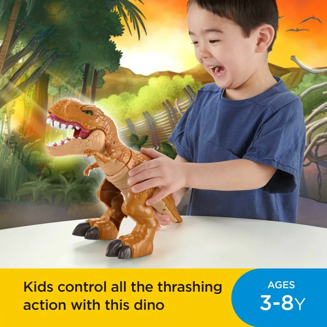 Imaginext Jurassic World Thrashin' Action T.Rex 7 Imaginext Jurassic World Thrashin' Action T.Rex - Image 5
