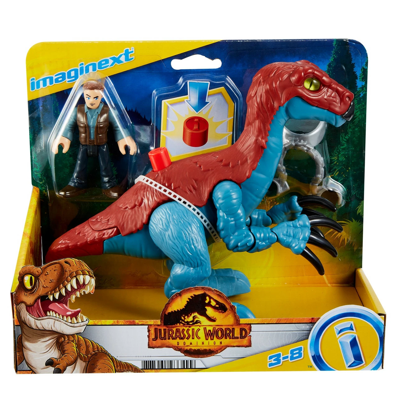 Imaginext Jurassic World Therizinosaurus & Owen 14 Imaginext Jurassic World Therizinosaurus & Owen - Image 12