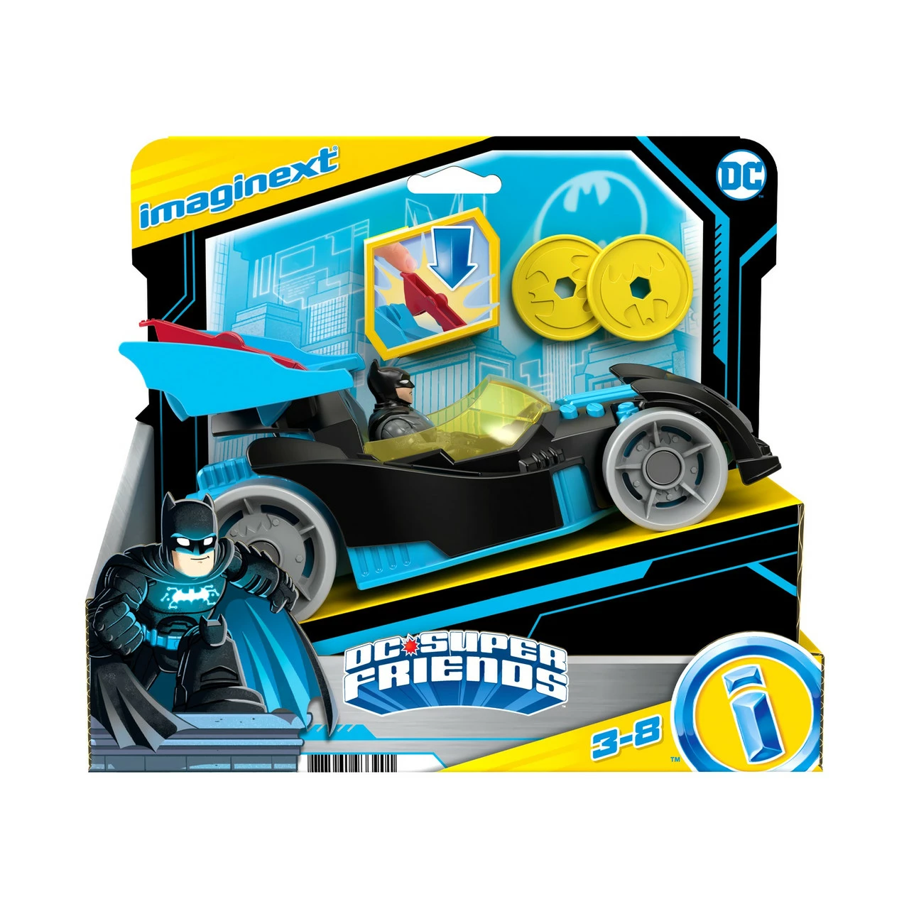 Imaginext DC Super Friends Bat-Tech Racing Batmobile 4 Imaginext DC Super Friends Bat-Tech Racing Batmobile - Image 2